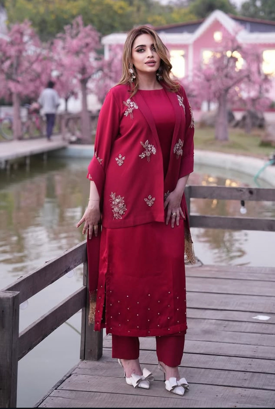 Red Jacket Style Dress