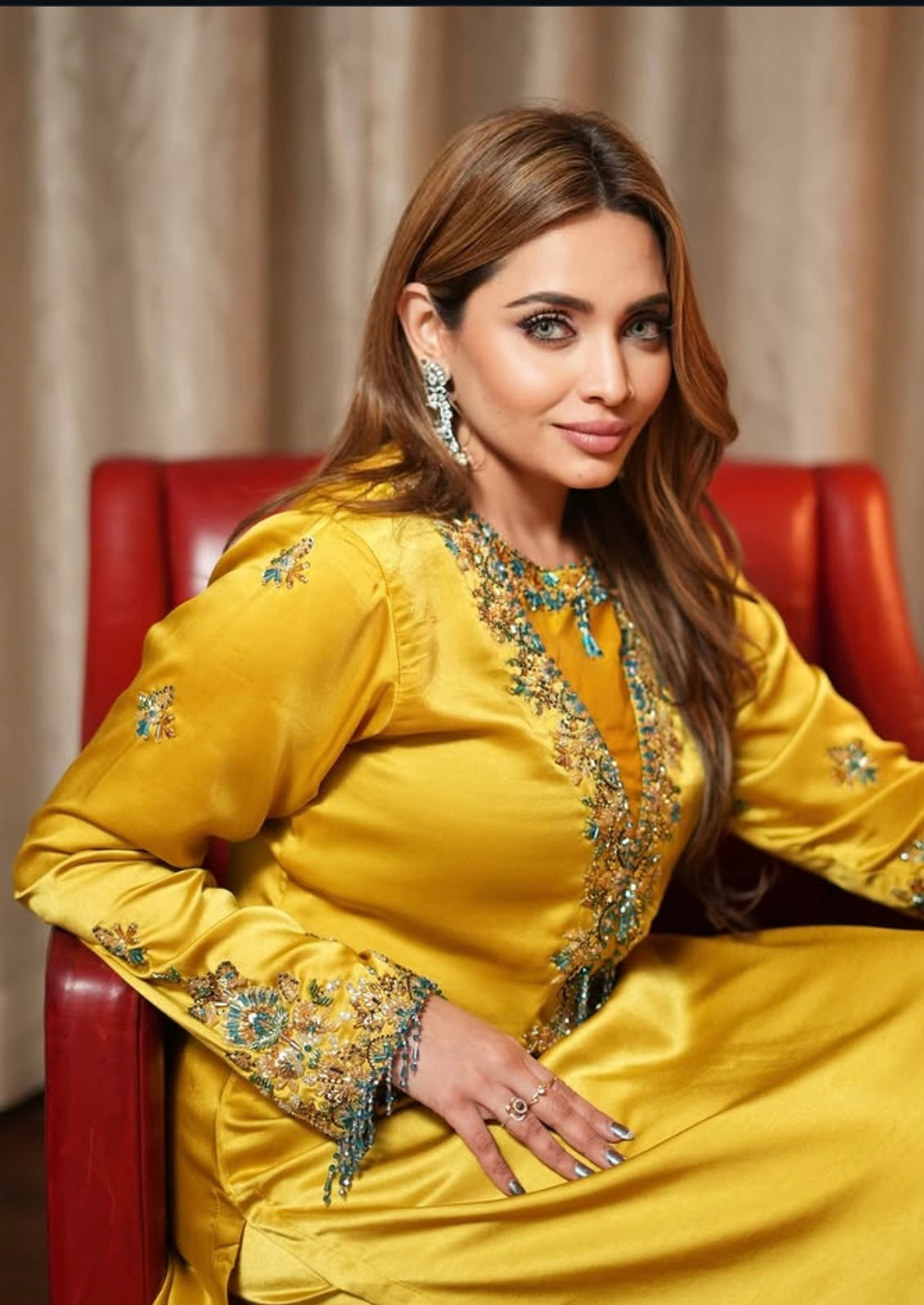 bright yellow color Dress
