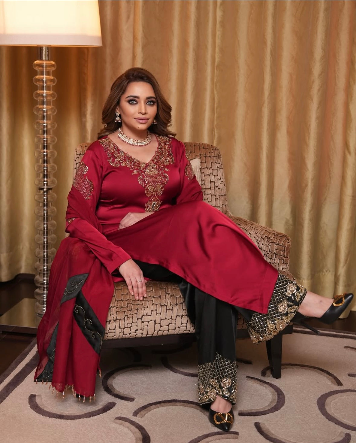 Royal Red Beautiful Dress