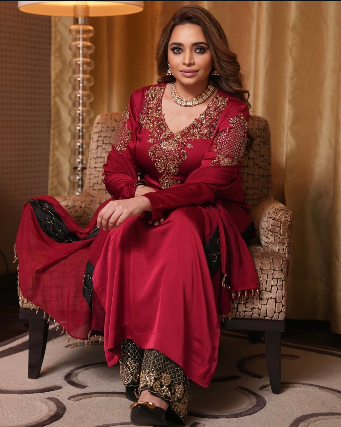 Royal Red Beautiful Dress