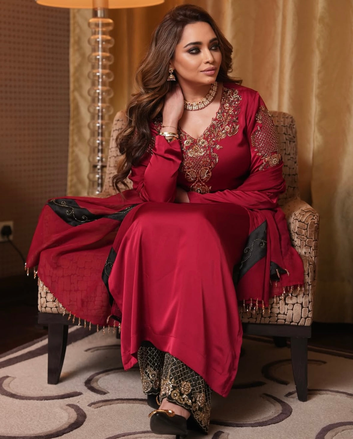 Royal Red Beautiful Dress