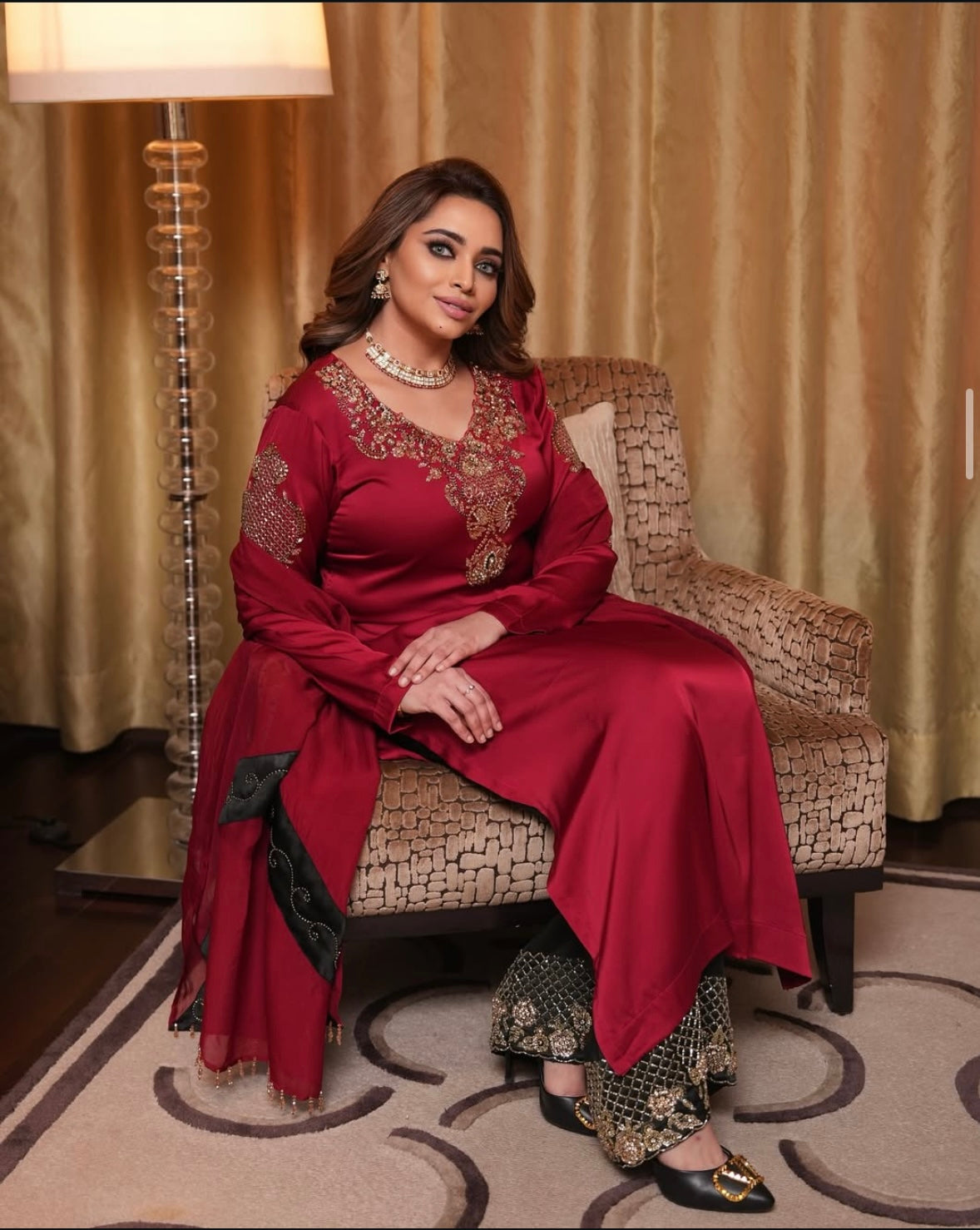 Royal Red Beautiful Dress