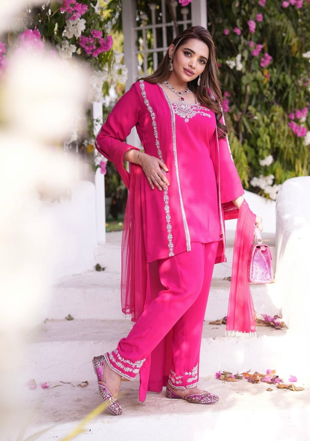 Rani Pink Jacket Style dress