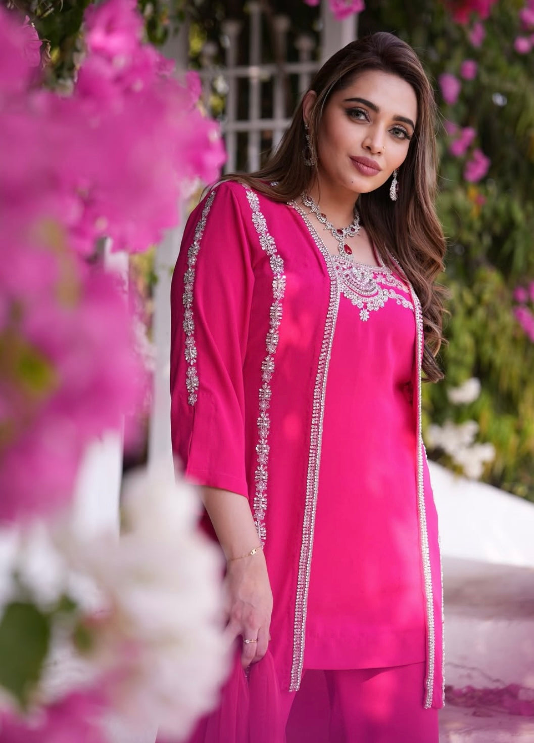Rani Pink Jacket Style dress