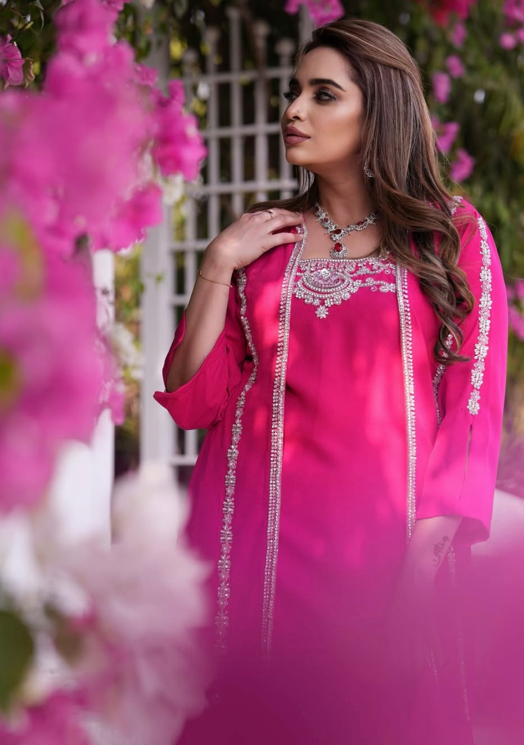 Rani Pink Jacket Style dress