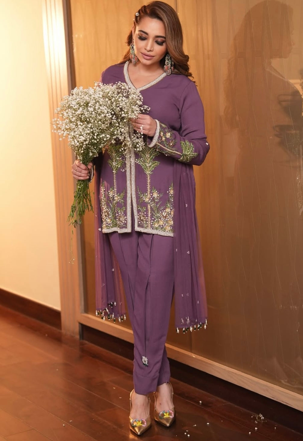 Elegant Lilac Dress