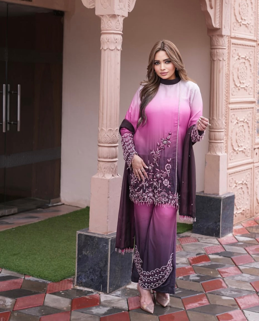Spotlight Double shade purple dress