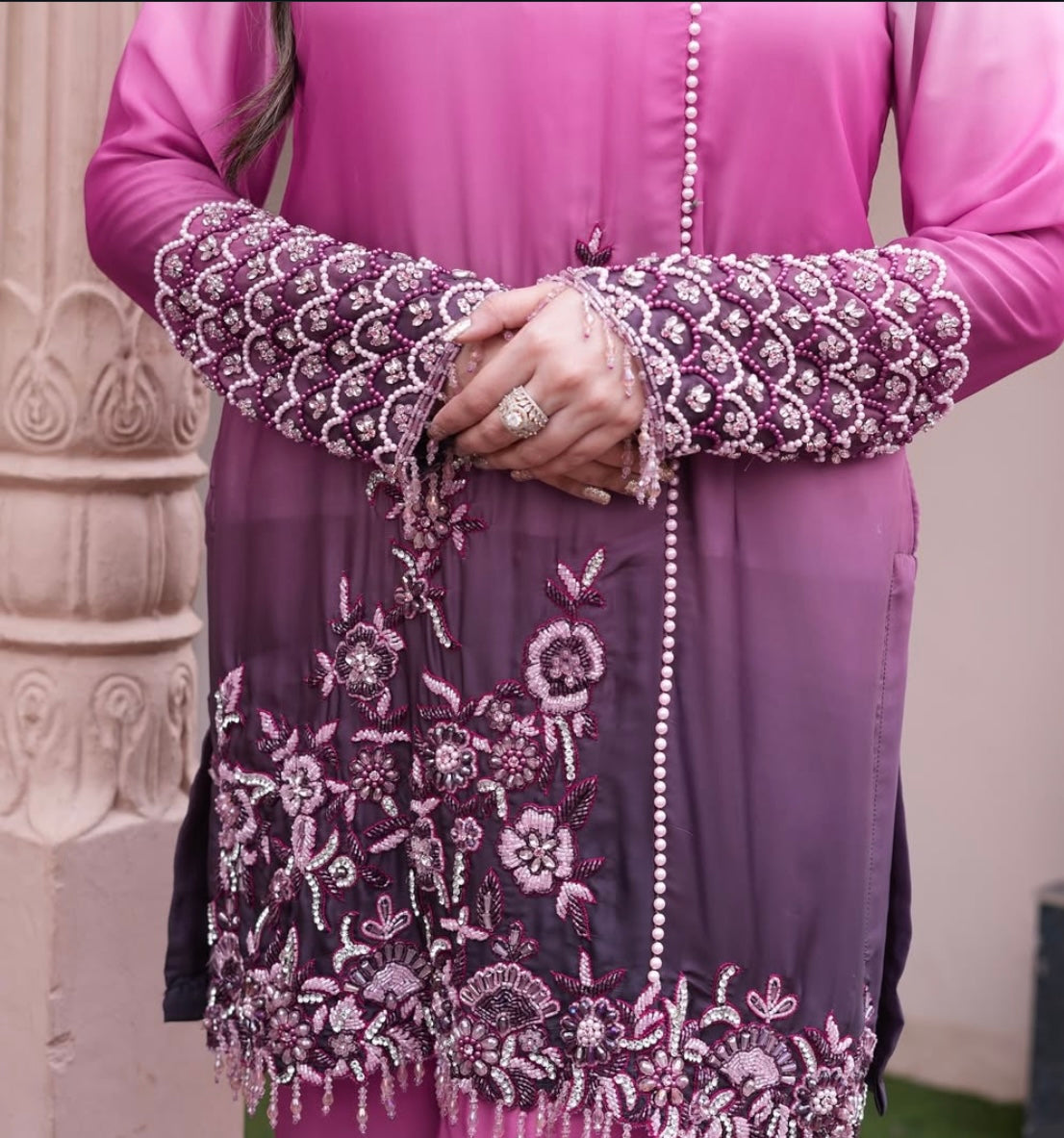 Spotlight Double shade purple dress