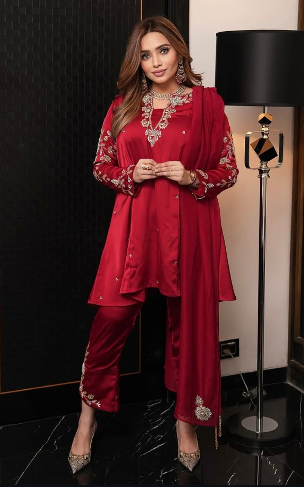 Royal Red Dress