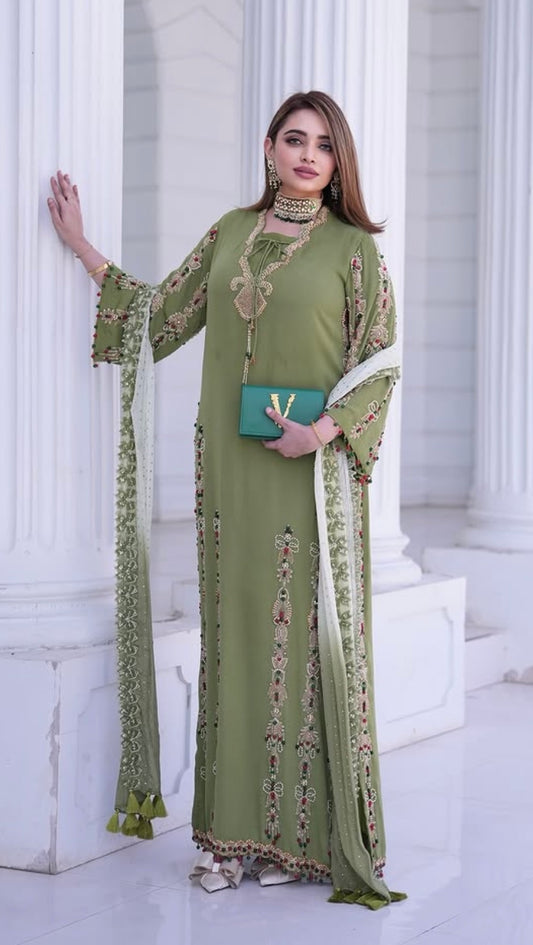 Moscow Green Maxi Dress