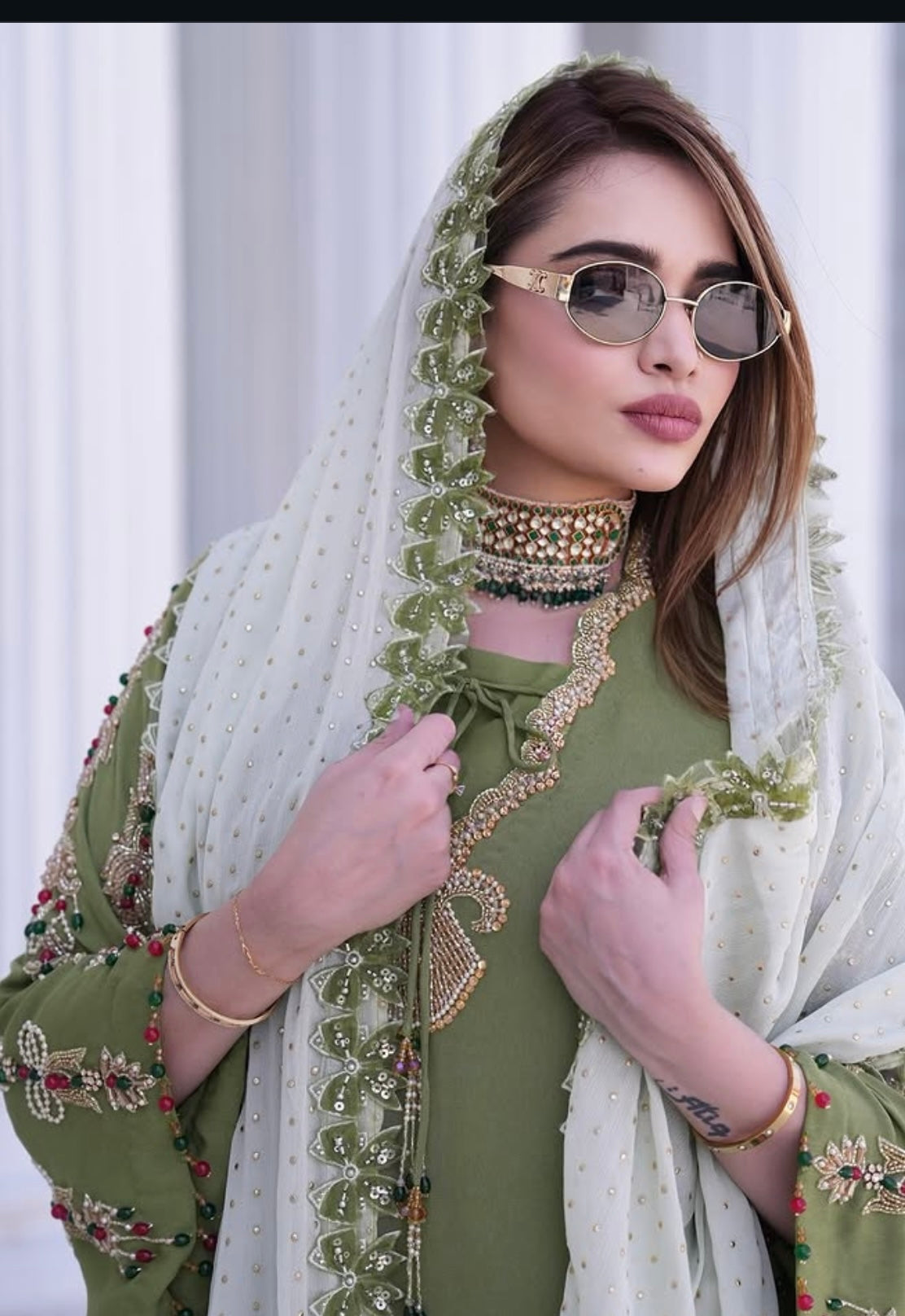 Moscow Green Maxi Dress
