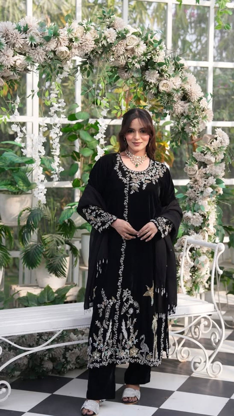 “Noir Garden Elegance”