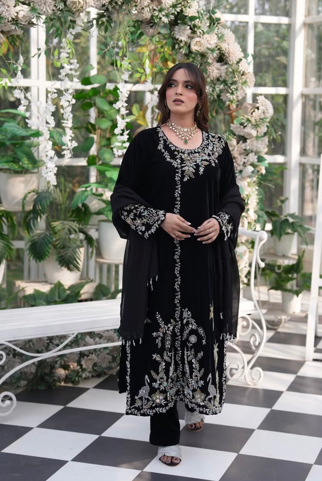 “Noir Garden Elegance”