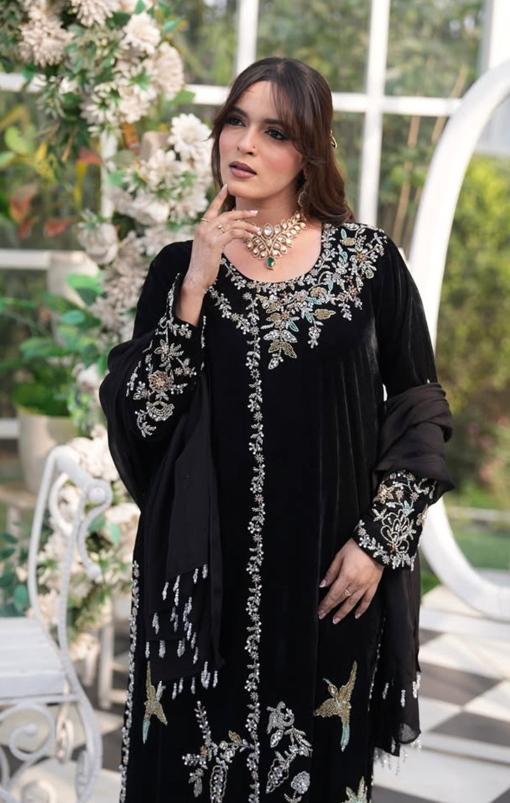 “Noir Garden Elegance”