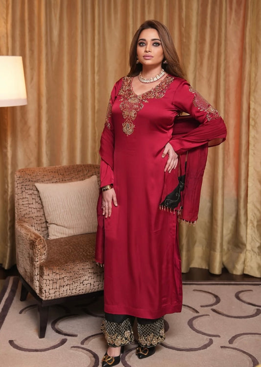 Royal Red Beautiful Dress