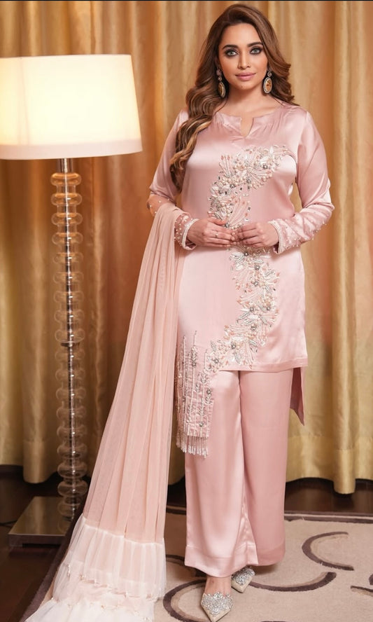 Sophisticated Tea Rose Pink Dress
