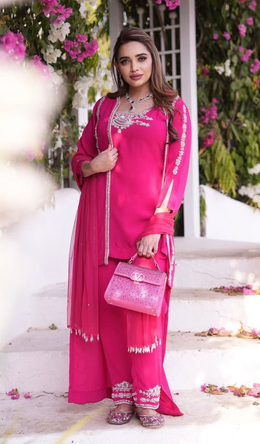 Rani Pink Jacket Style dress