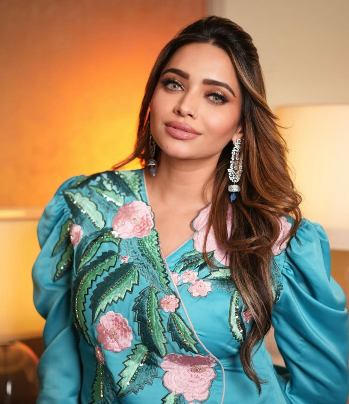 Delicate floral blue Dress