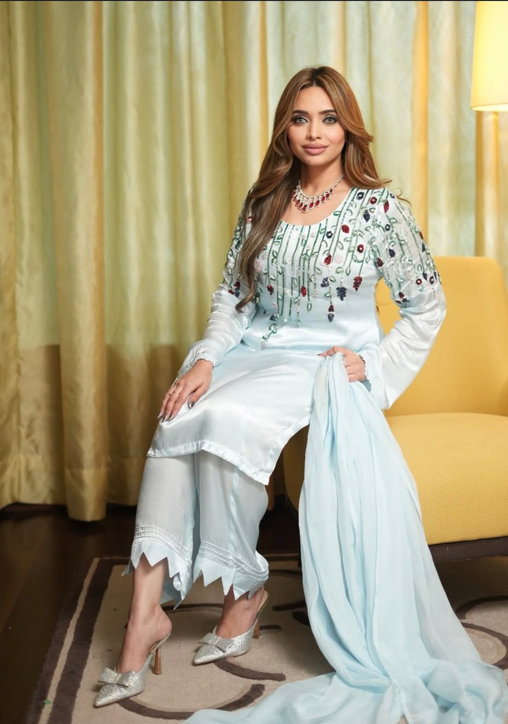 Baby Blue Classic Dress